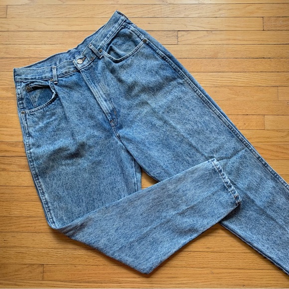 Vintage chic Vintage Acid Wash Jeans size 16 (waist 32") - Picture 1 of 9